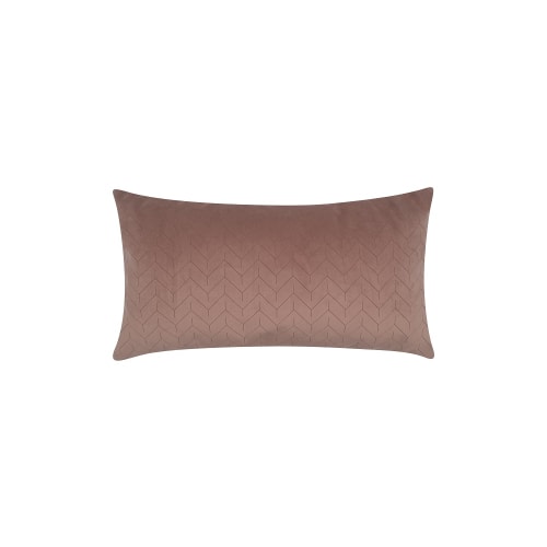 Lumbar Pillow, 100% Polyester Fill, Gen Velvet, Zipper, 12x22, Blush